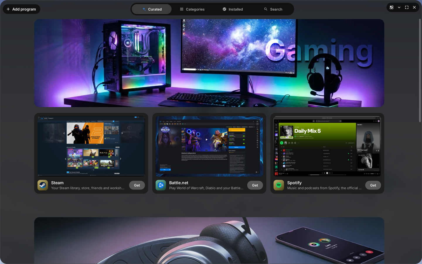 The Division Store, on its curated page